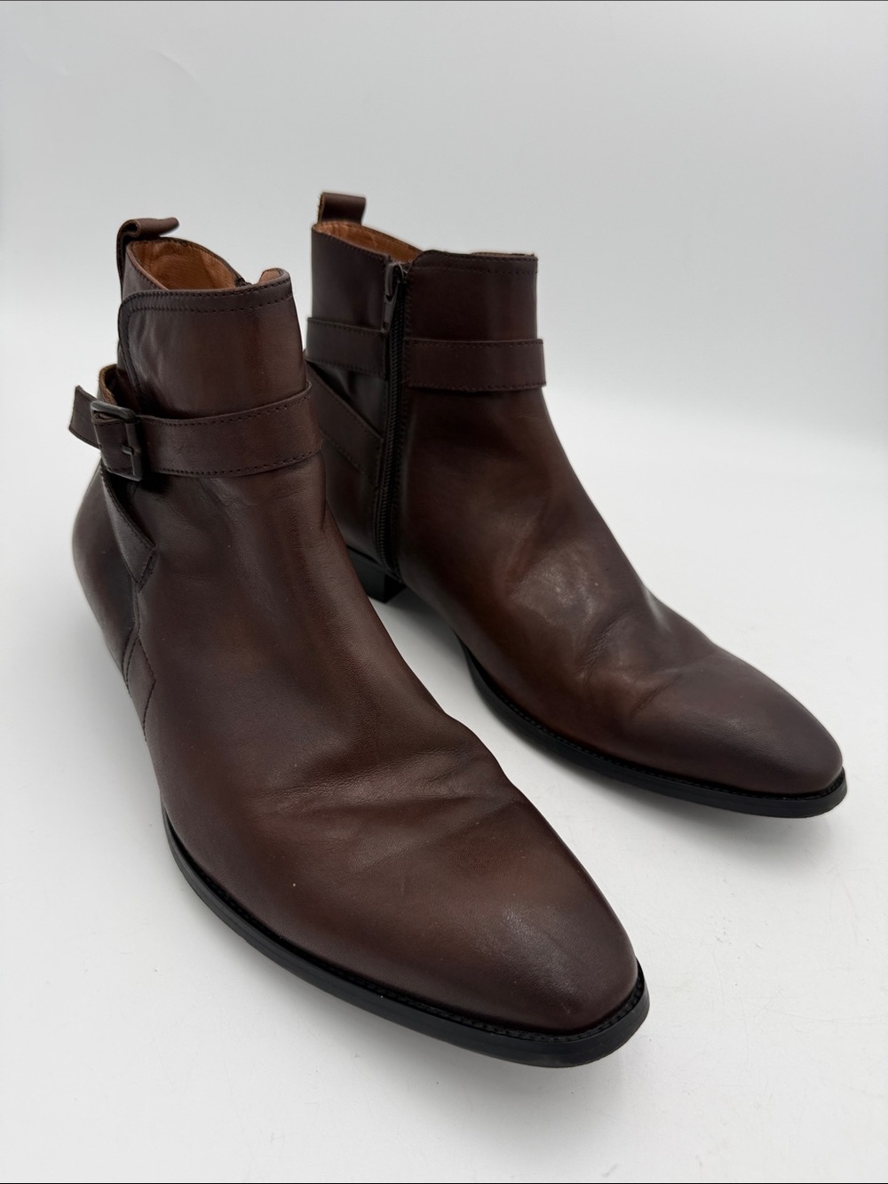 Steve Madden Men's Dark Brown Leather Chukka Boots 10M Classic event office Y2K